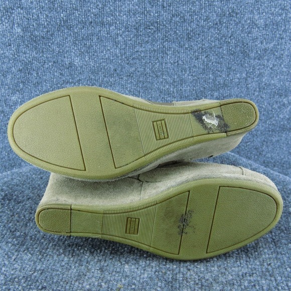 TOMS Women Ankle Boots Brown Suede Zip Size 8 Medium - Picture 7 of 9